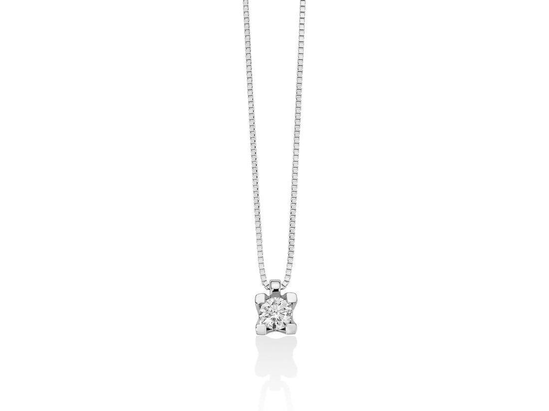 Collana Donna Miluna Punto Luce ORO 750 Con  Diamanti CLD4087-020G7