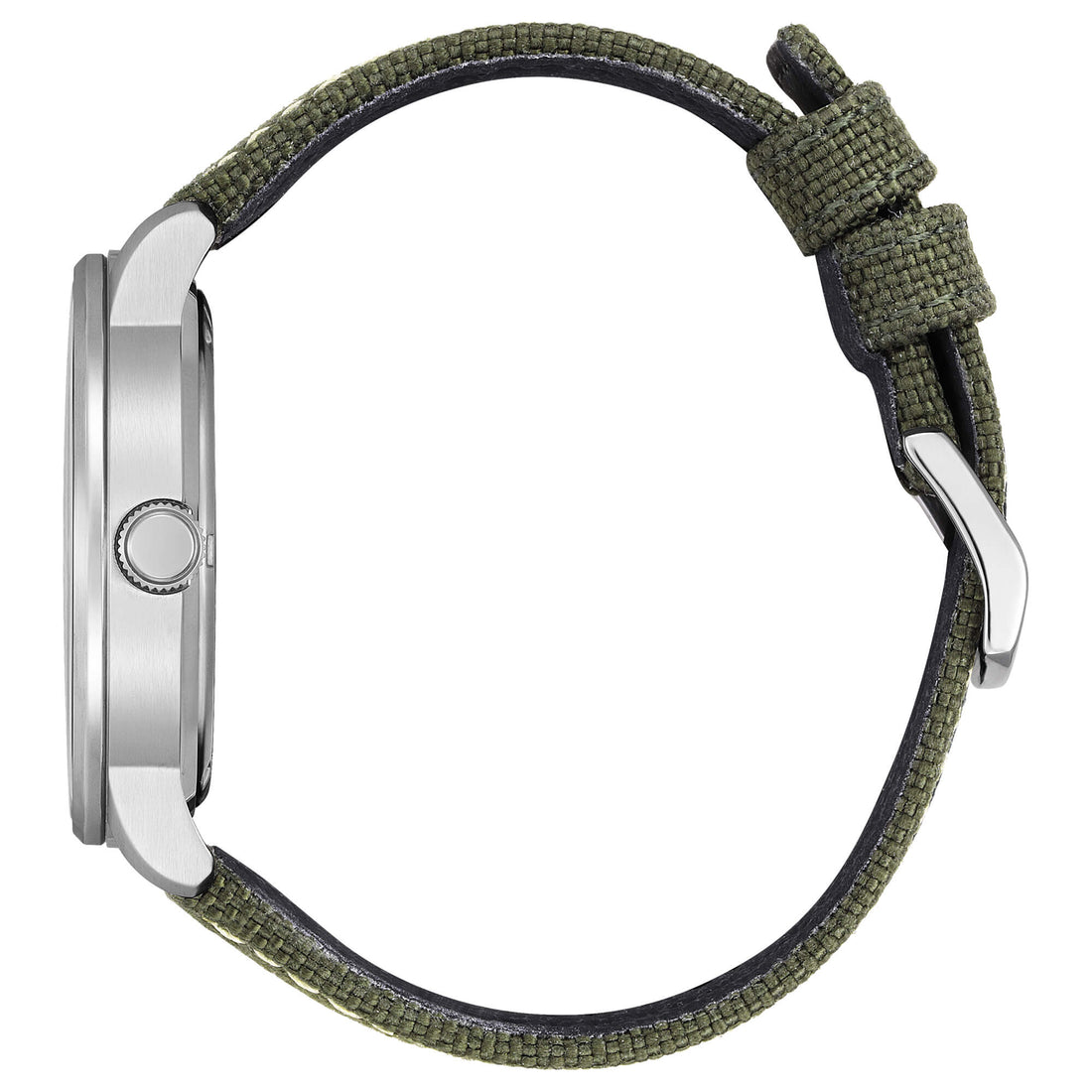 Orologio Uomo Citizen Eco Drive Solo Tempo Doppia Data Acciaio Cordura BM8590-10E