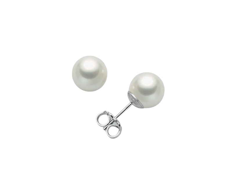 Orecchini Donna Miluna Akoya Oro 18 Kt Perla 7,5-8 mm