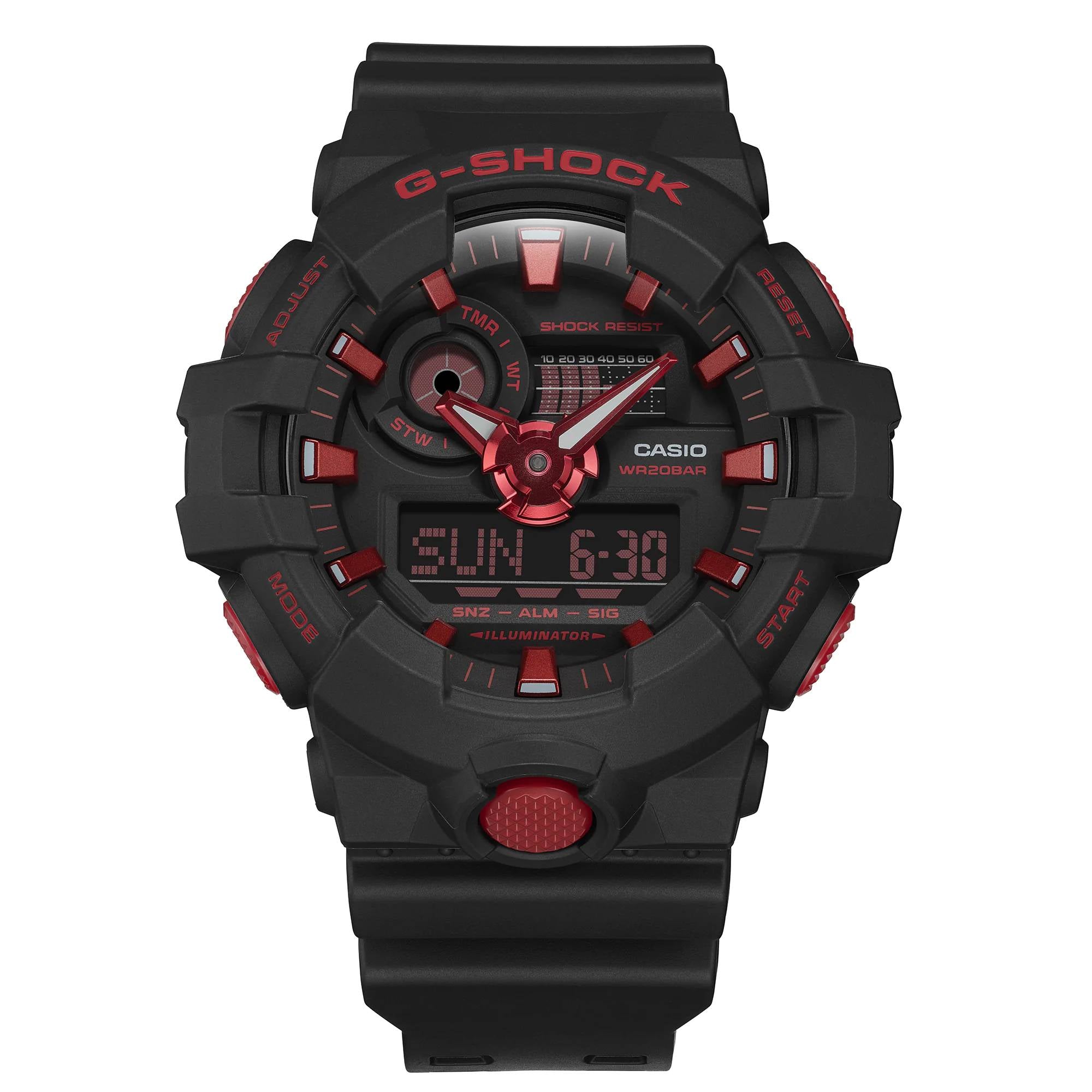 Orologio Uomo Casio G-SHOCK Quarzo Analogico Digitale Nero GA-700BNR-1AER