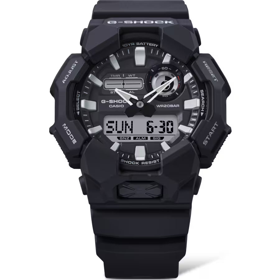 Orologio Uomo Casio G-SHOCK Nero 10 Anni Batteria GA-010-1AER