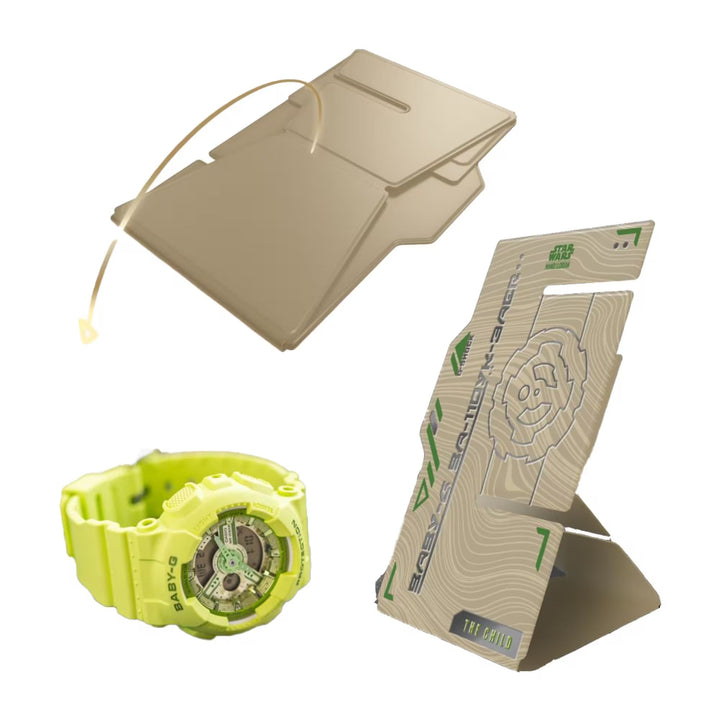 Orologio Bambino Ragazzo Casio G-SHOCK x STAR WARS GROGU Verde Fluo BA-110YK-3AER-MAN