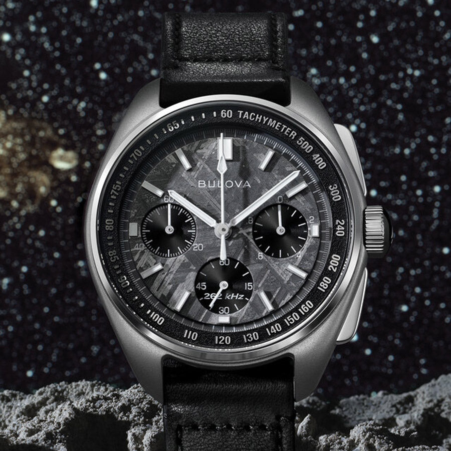 Orologio Uomo Bulova Lunar Pilot Edizione Limitata Meteorite Nero 96A312
