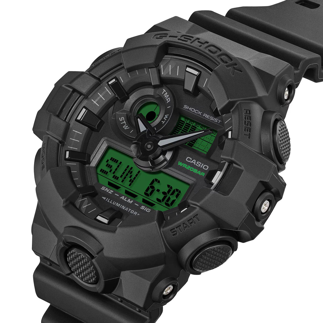 Orologio Uomo Casio G-SHOCK Nero Verde GA-700BEG-1AER