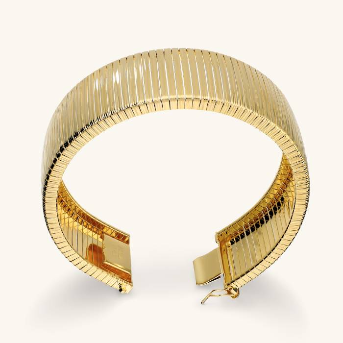 Bracciale Donna Etrusca Fascia Grande Placcata Oro Giallo 18kt WSET00981.YG