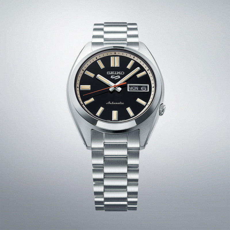 Orologio Uomo Seiko 5 Automatico Nero Riedizione Anni 70 SRPK89K1