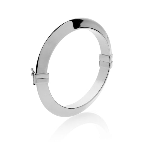 Bracciale Donna Unoaerre Rigido Bronzo Bianco A Tubo Triangolare 532026