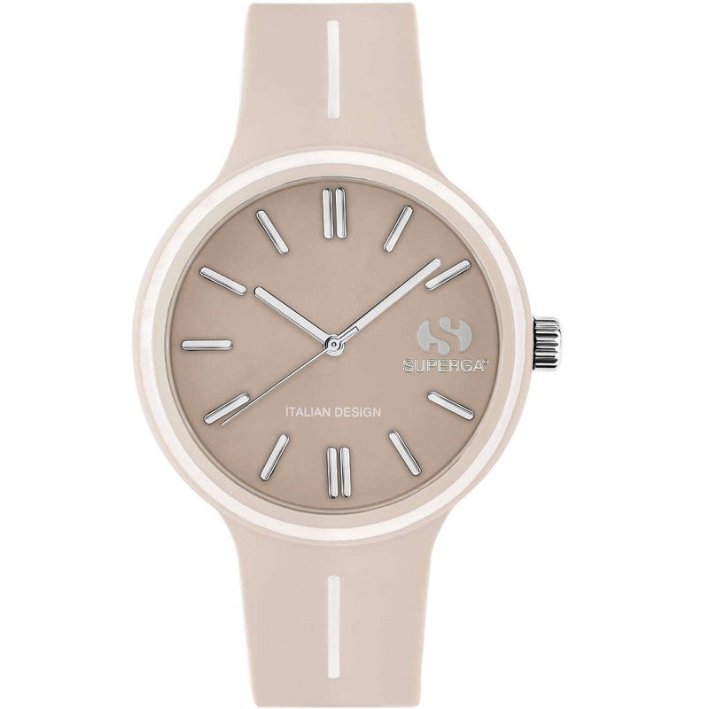 Orologio Uomo Superga Quarzo Solo Tempo Silicone Sabbia