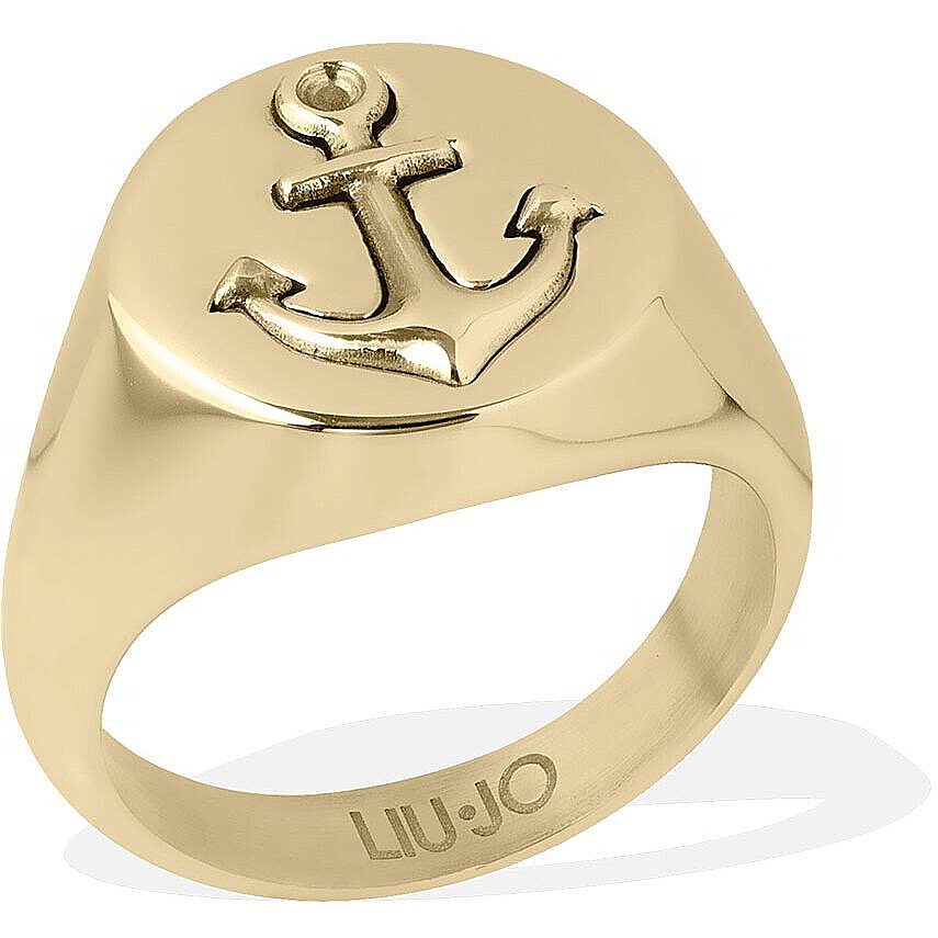 Anello Uomo Liu Jo Acciaio con ancora  Misura 30 MLJ540M30