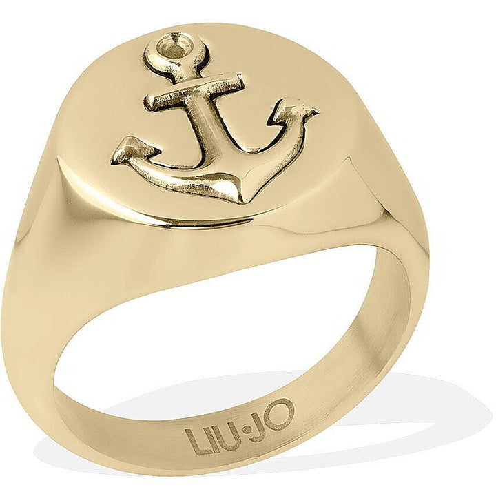 Anello Uomo Liu Jo Acciaio con ancora  Misura 20 MLJ540M20