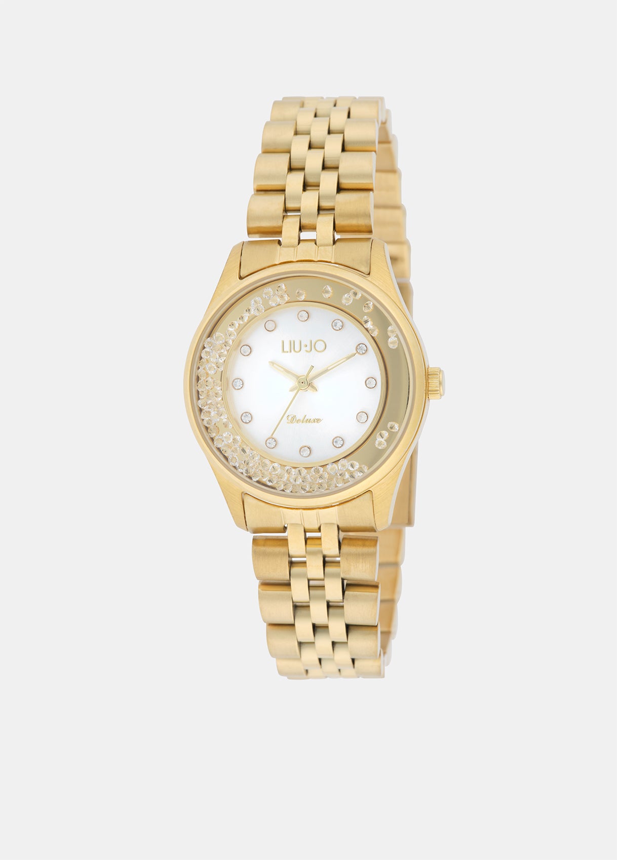 Orologio Donna Acciaio dorato Liu Jo Luxury Mini Dancing con Zirconi Quarzo TLJ2660