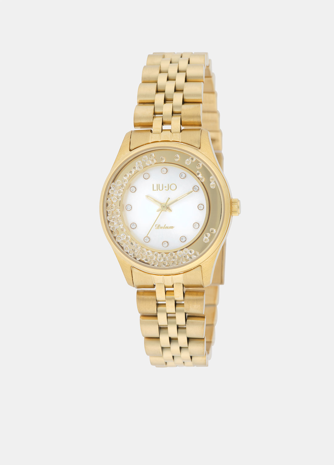 Orologio Donna Acciaio dorato Liu Jo Luxury Mini Dancing con Zirconi Quarzo TLJ2660