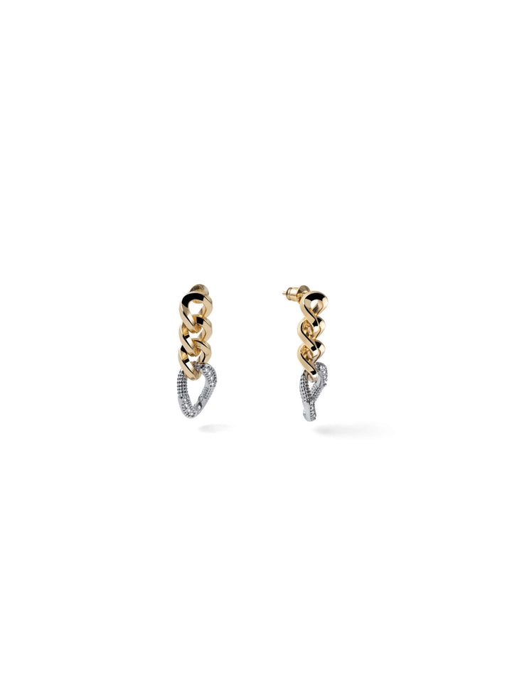 Orecchini Donna Unoaerre Bronzo Dorato Catena  Pendente 587427