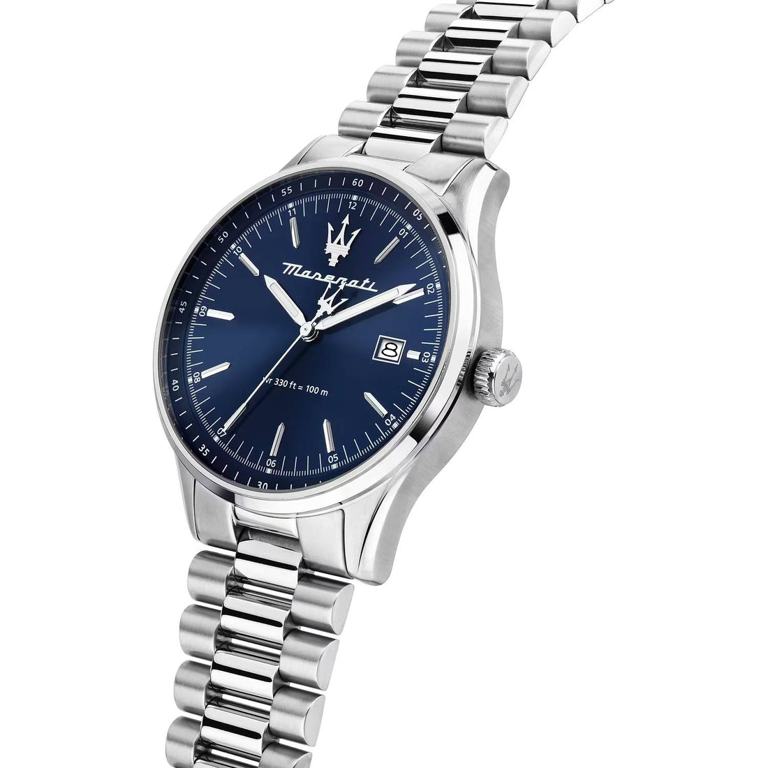 Orologio Uomo Maserati Acciaio Solo Tempo Quarzo Blu Data R8853124004