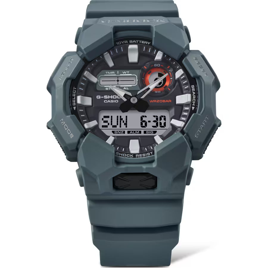 Orologio Uomo Casio G-SHOCK Blu Petrolio 10 Anni Batteria GA-010-2AER