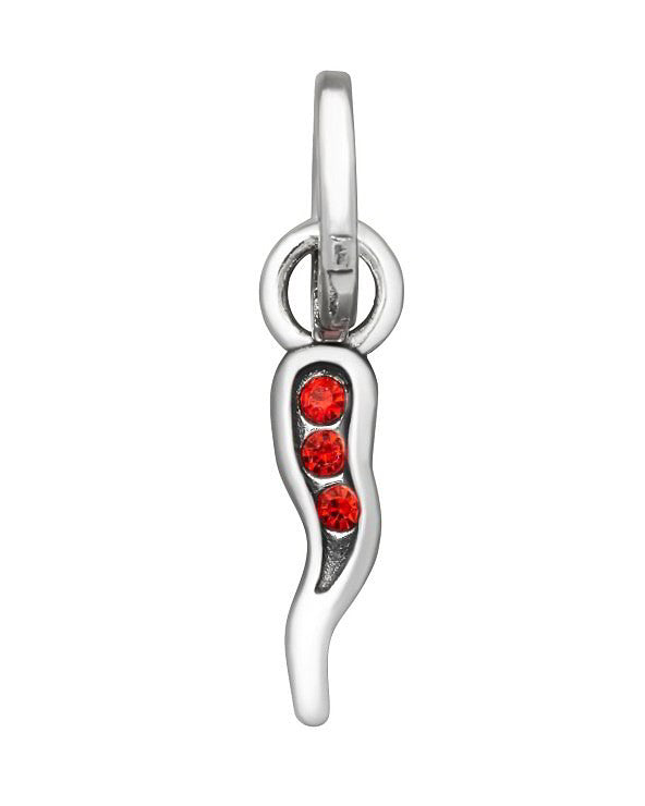 Charm Donna Giovanni Raspini Argento 925 Mini Cornino Crystal 12172