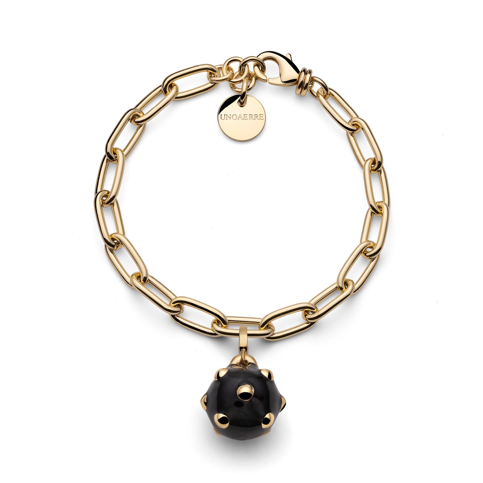 Bracciale Donna Unoaerre Bronzo Dorato Catena Ovale 573094