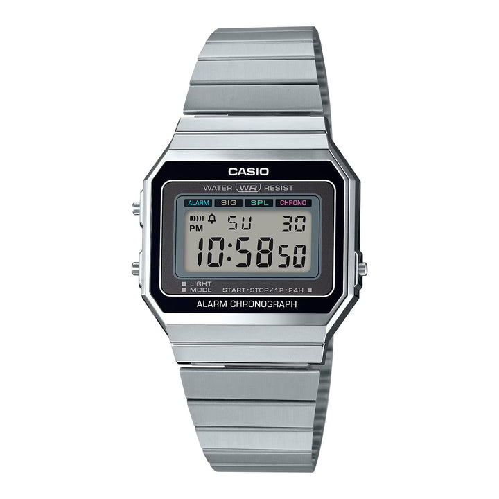 Orologio Unisex Casio Vintage Acciaio Quarzo Digitale Nero A700WE-1AEF