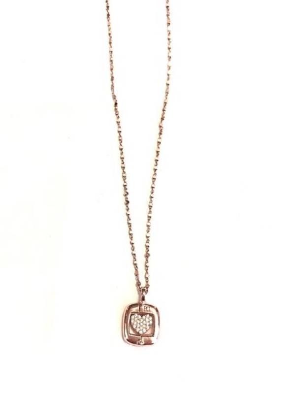 Collana Donna Eleonora Giordani Argento 925 Rosé Componibile Con Iniziale O Simbolo EGCO02