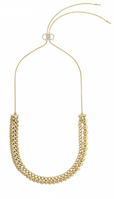 Collana Donna Liu Jo Acciaio Dorato Catena Perle LJ3049