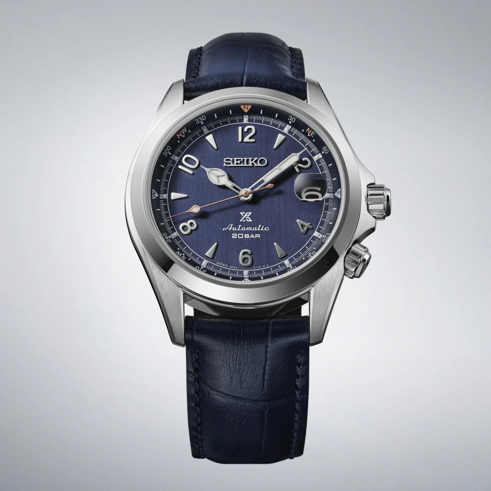 Orologio Uomo Seiko Prospex Alpinist Pelle Edizione Limitata Blu SPB531J1