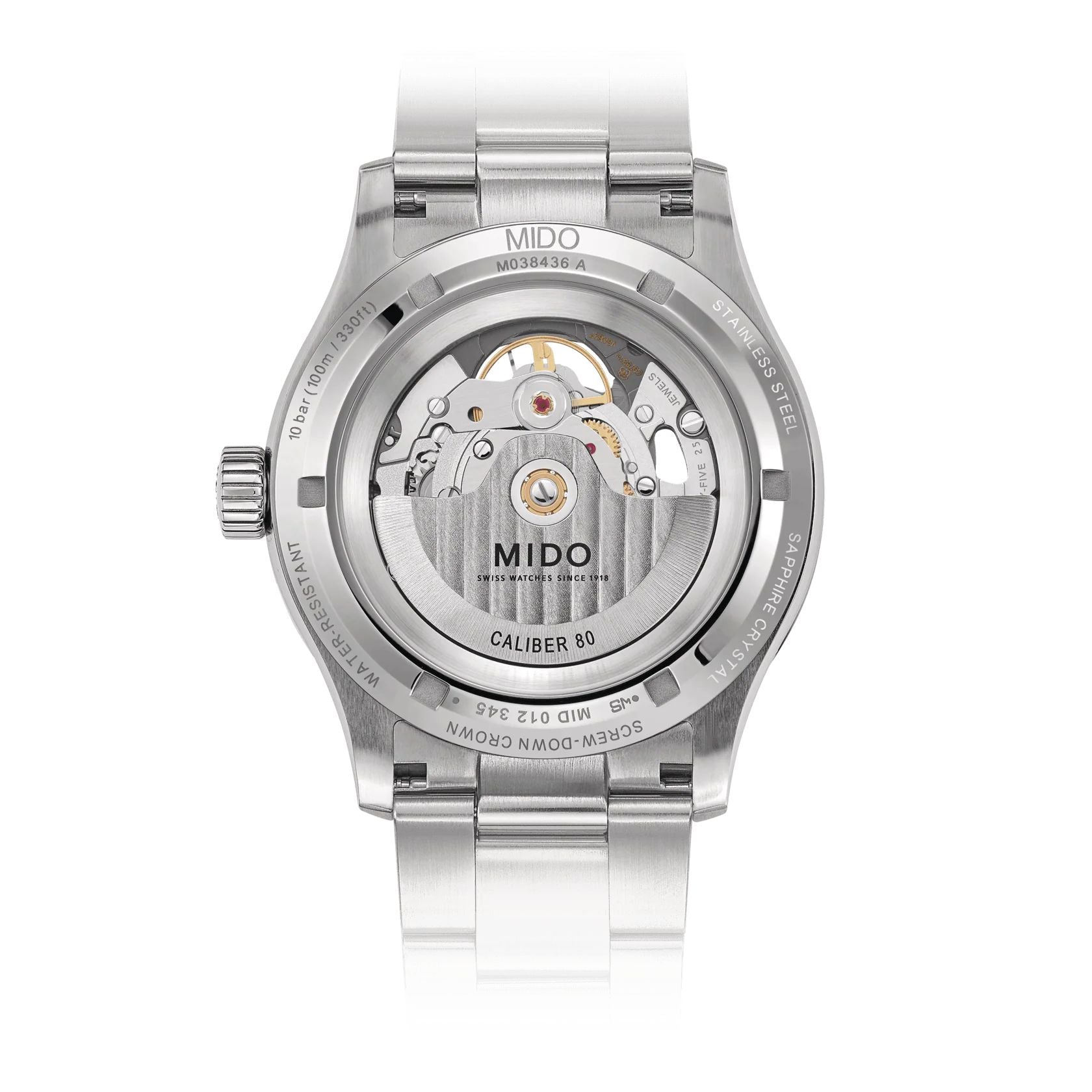 Orologio Uomo Mido Acciaio Automatico Scheletrato M0384361106100