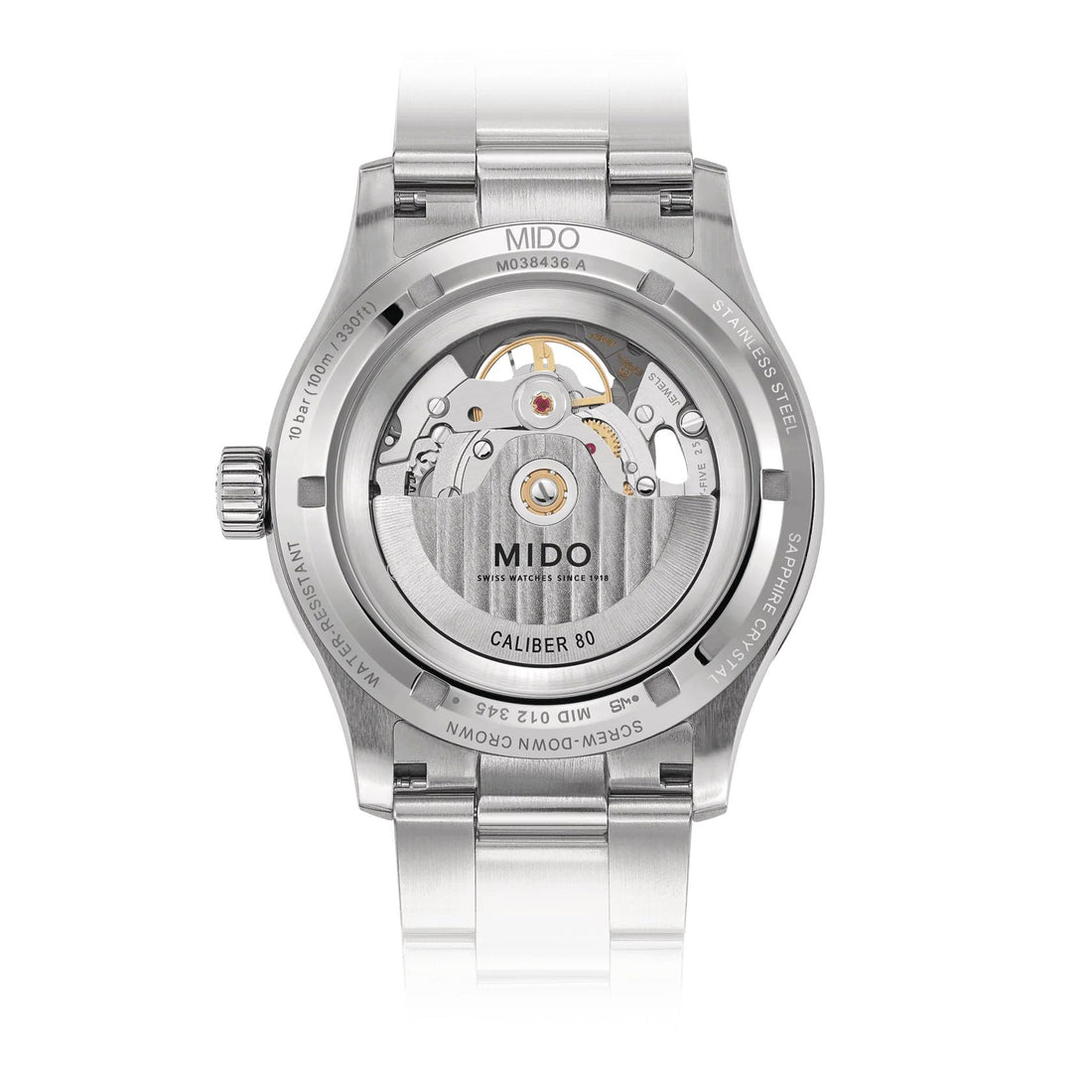 Orologio Uomo Mido Acciaio Automatico Scheletrato M0384361106100