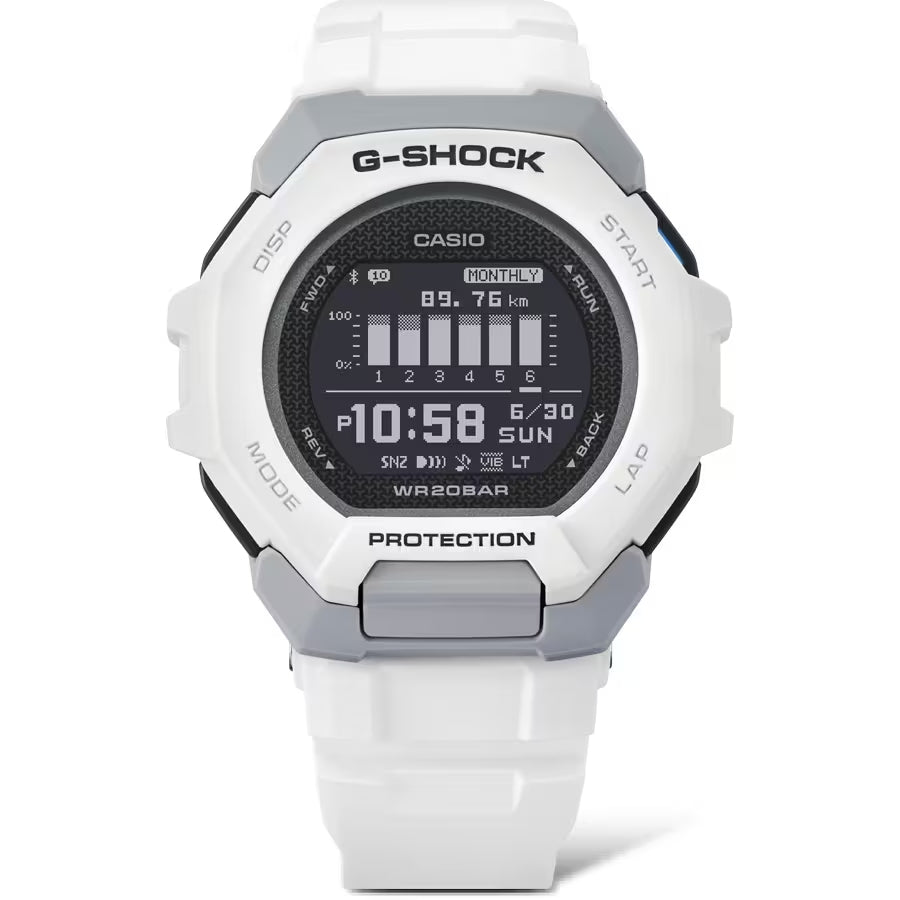 Orologio Uomo Casio G-SHOCK Bianco Digitale Bluetooth GBD-300-7ER