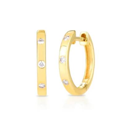 Orecchini  Liu Jo Acciaio Dorato Cerchio Zirconi Bianchi LJ2460