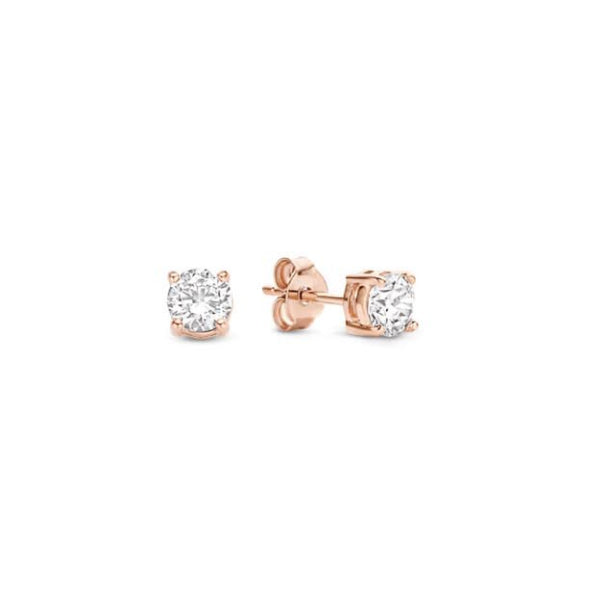Orecchini Unisex Liu Jo Acciaio Rosè Pietra Zircone Bianco LJ2564