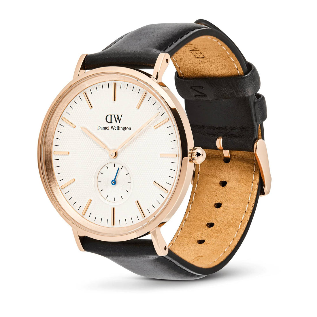 Orologio Uomo Daniel Wellington Classic Piccola Secondi Rosè Nero DW00100870