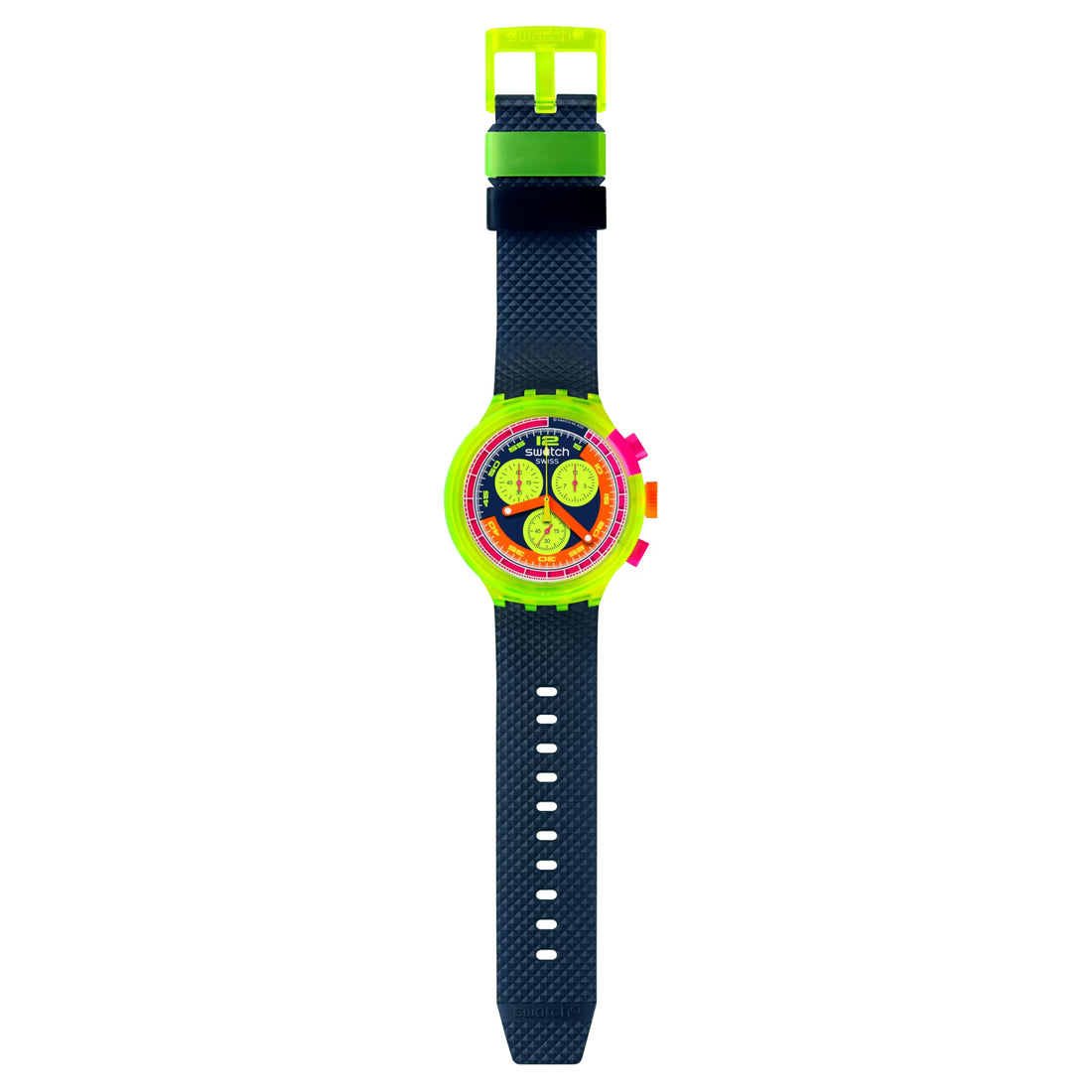 Orologio Uomo Swatch Neon To The Max Quarzo Cronografo Multicolore SB06J100