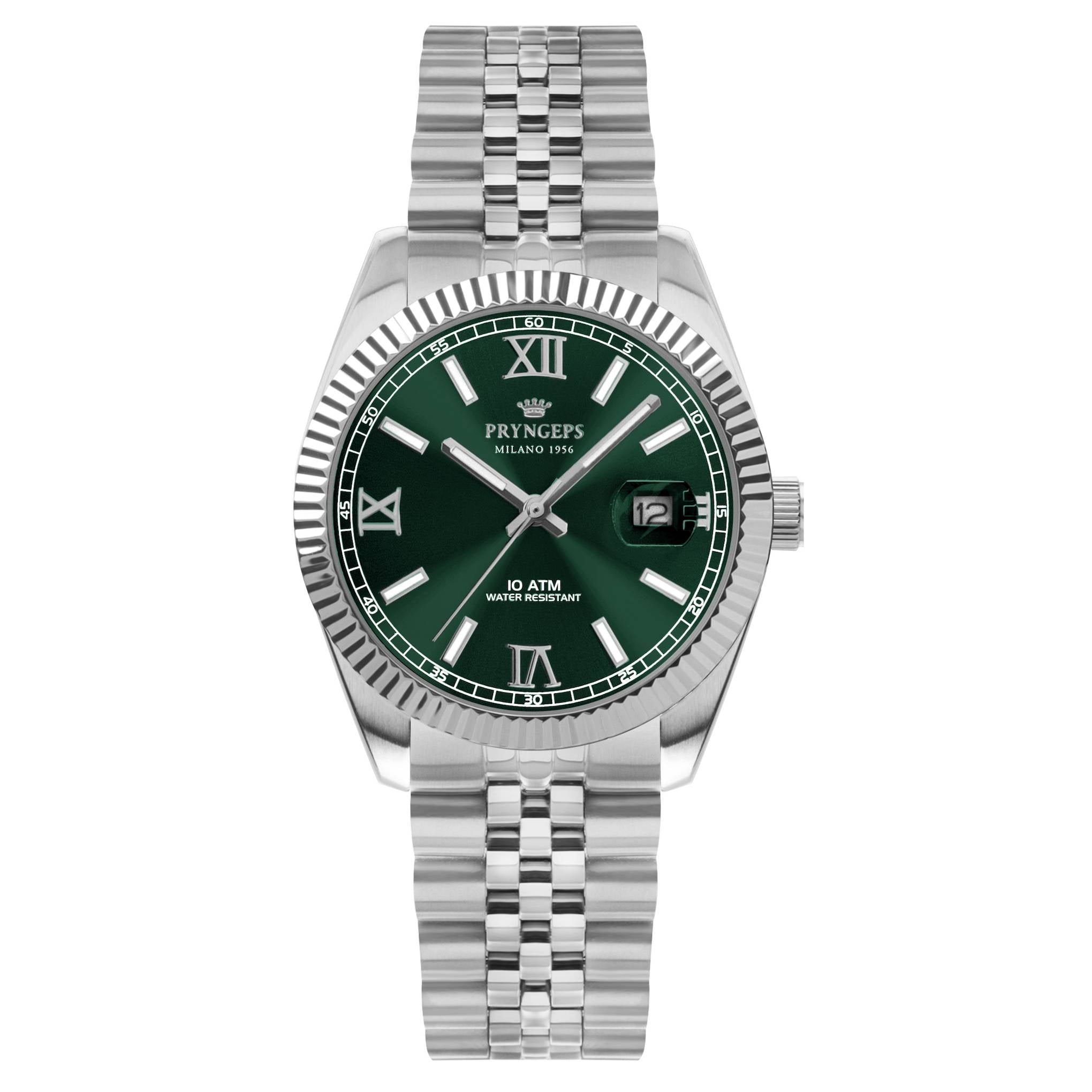 Orologio Uomo Pryngeps Quarzo Verde Acciaio Jubilè A821/2 VERDE