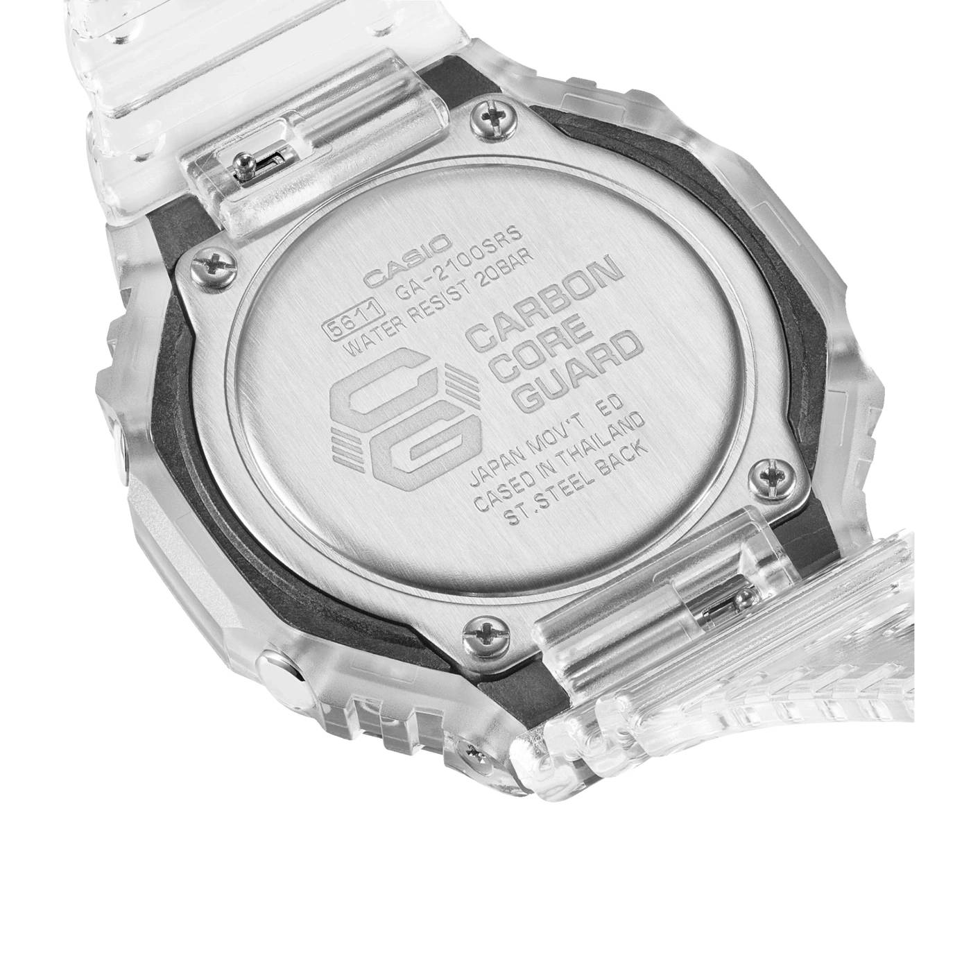 Orologio Uomo Casio G-Shock Multicolore Trasparente GA-2100SRS-7AER