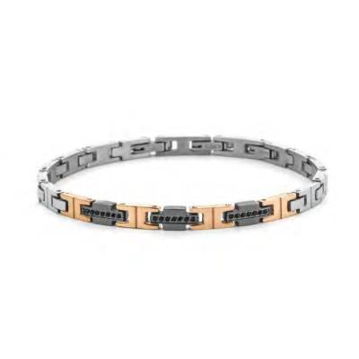 Bracciale Uomo 4US Cesare Paciotti Acciaio Zirconi 4UBR7998