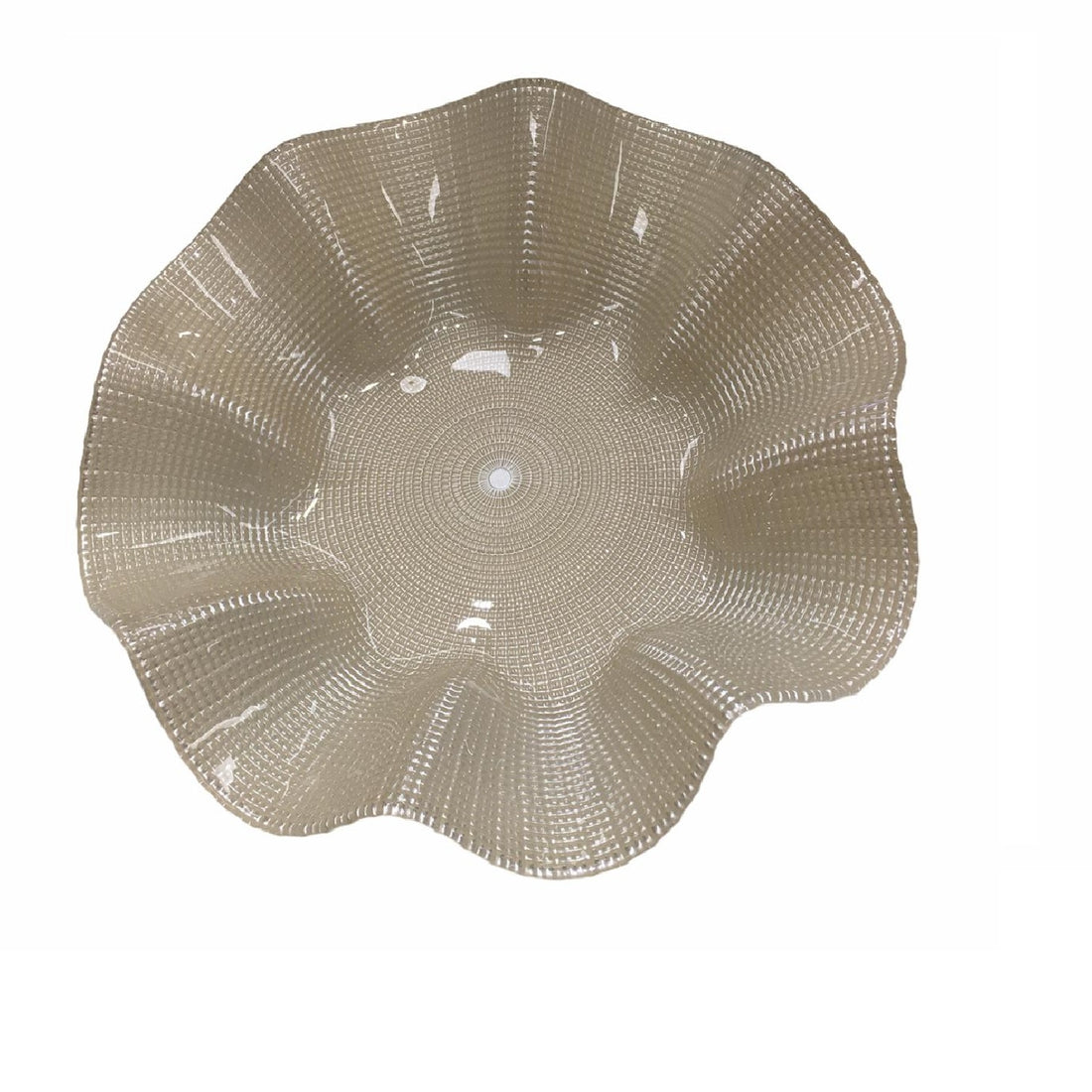 Centrotavola cristallo Onlylux Mosaico perla cm 34 OL02506