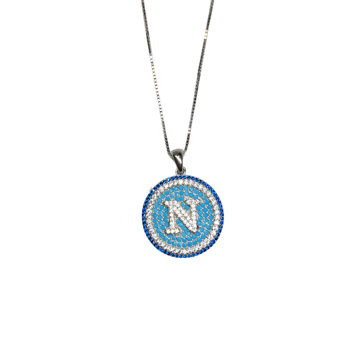 Collana Uomo Re Mida Quarto Scudetto Napoli Zirconi CL-C-4