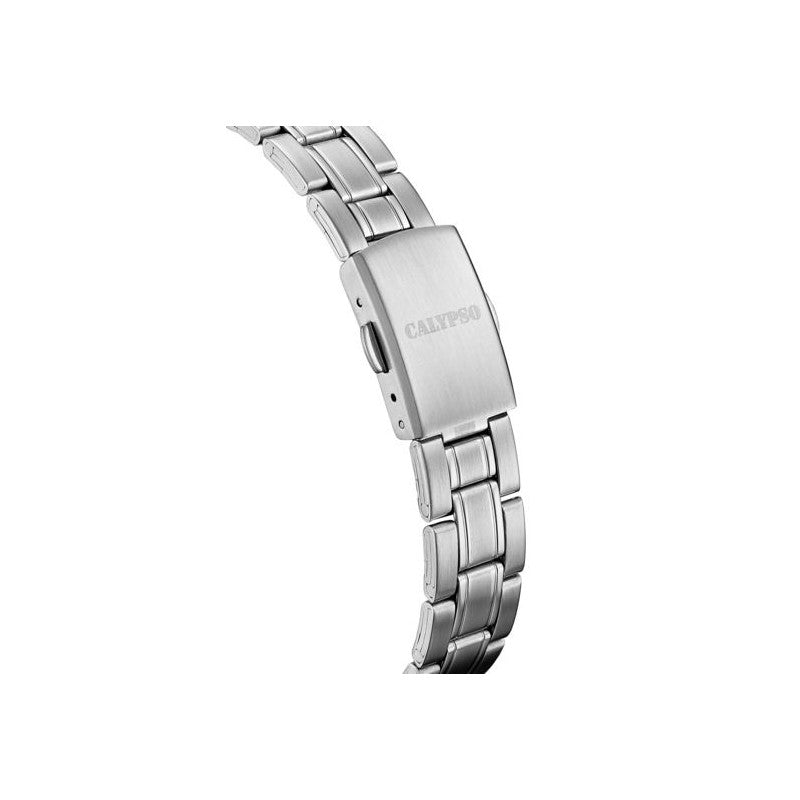 Orologio Uomo Calypso Gomma Quarzo Solo Tempo Acciaio Nero K5872/6