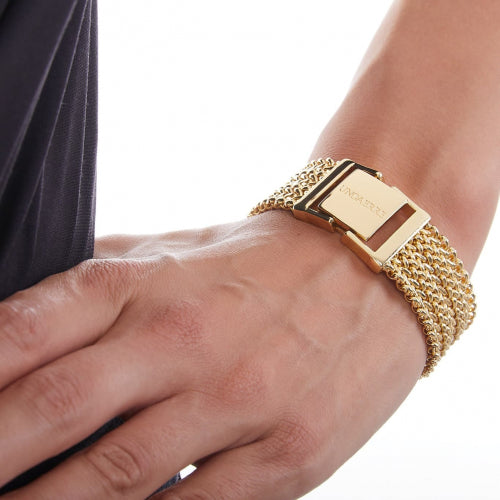 Bracciale Donna Unoaerre Bronzo Dorato Chicco Di Riso 513000