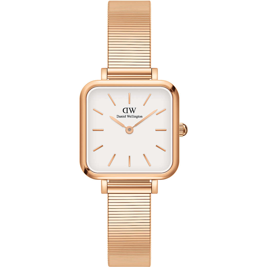 Orologio Donna Daniel Wellington Quarzo Acciaio Rosè Quadro 22 x 22 mm DW00100517