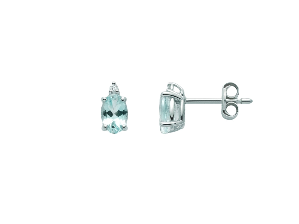 Orecchini Donna  Miluna oro 750 e topazio azzurro ERD2521