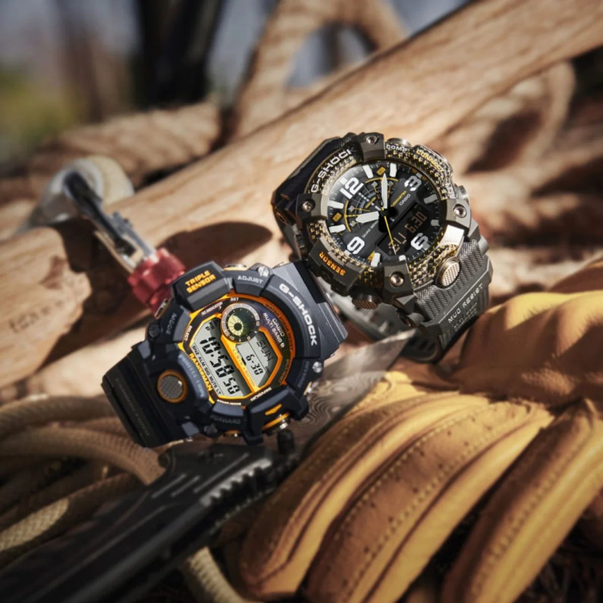 Orologio Uomo Casio G-SHOCK Mudmaster Nero Giallo Emergenza GG-B100Y-1AER