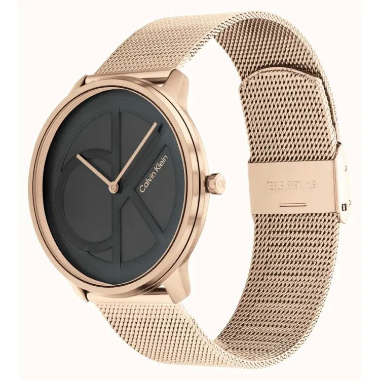 Orologio Uomo Calvin Klein Quarzo Maglia Milano Acciaio Rosè CK25200029
