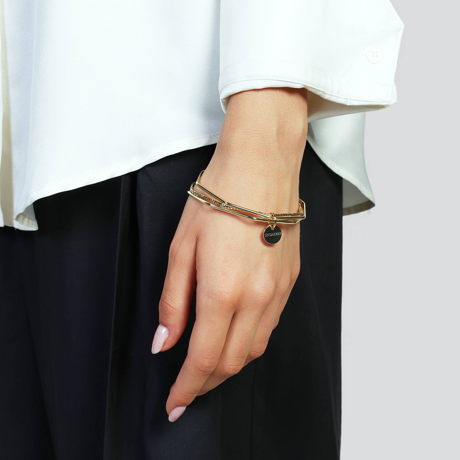 Bracciale Donna Unoaerre Bronzo Dorato 3 pezzi Rigido 20 CM 581466