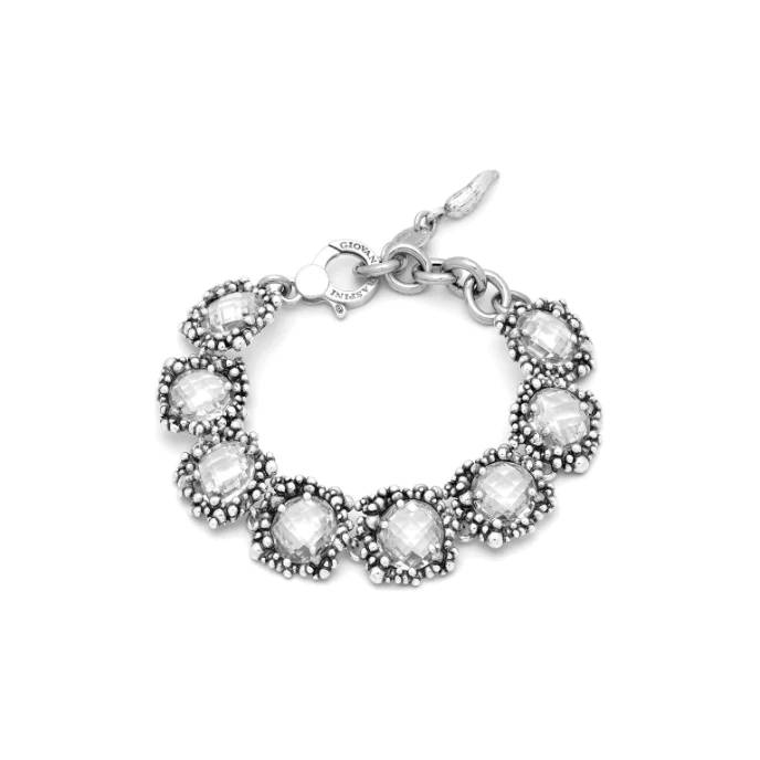 Bracciale Donna Giovanni Raspini Argento 925 Zirconi Grandi Trasparenti 11795