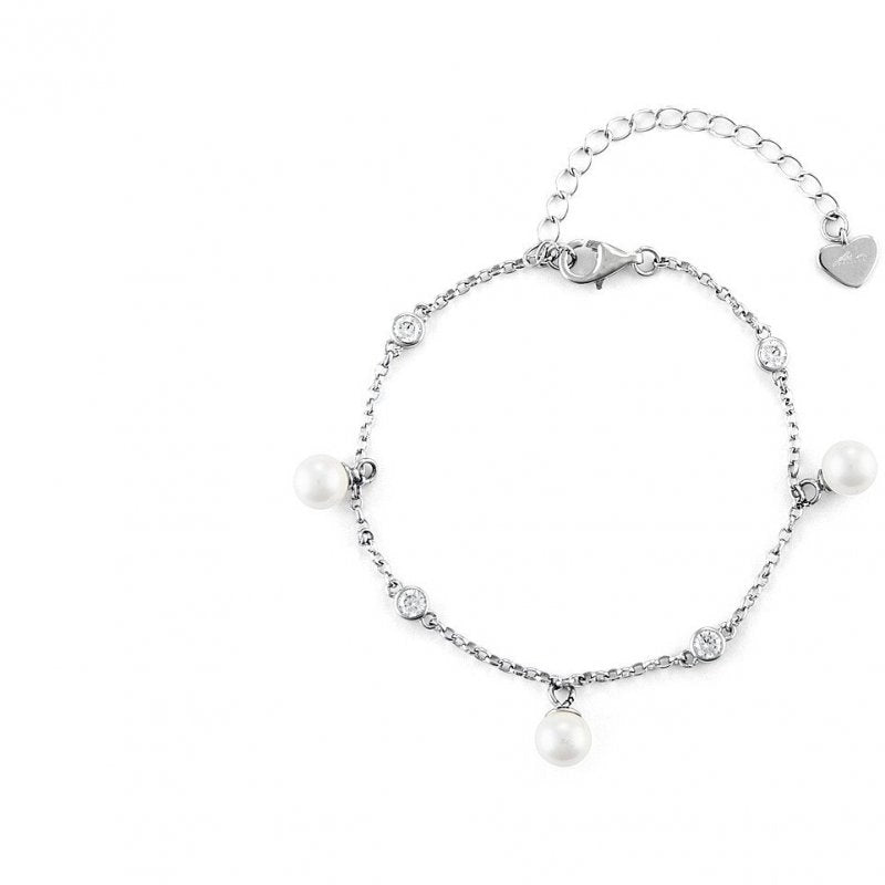 Bracciale Donna acciaio 4US cesare paciotti con perle 4UBR6586W