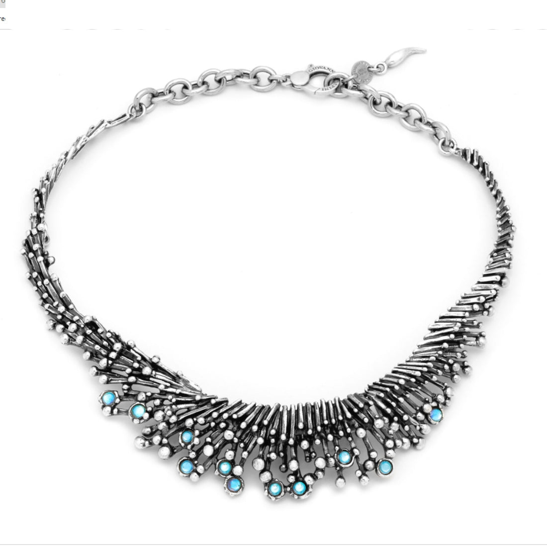 Collana Donna Giovanni Raspini Argento 925 Semirigida Fireworks Quarzi Mystic 11662