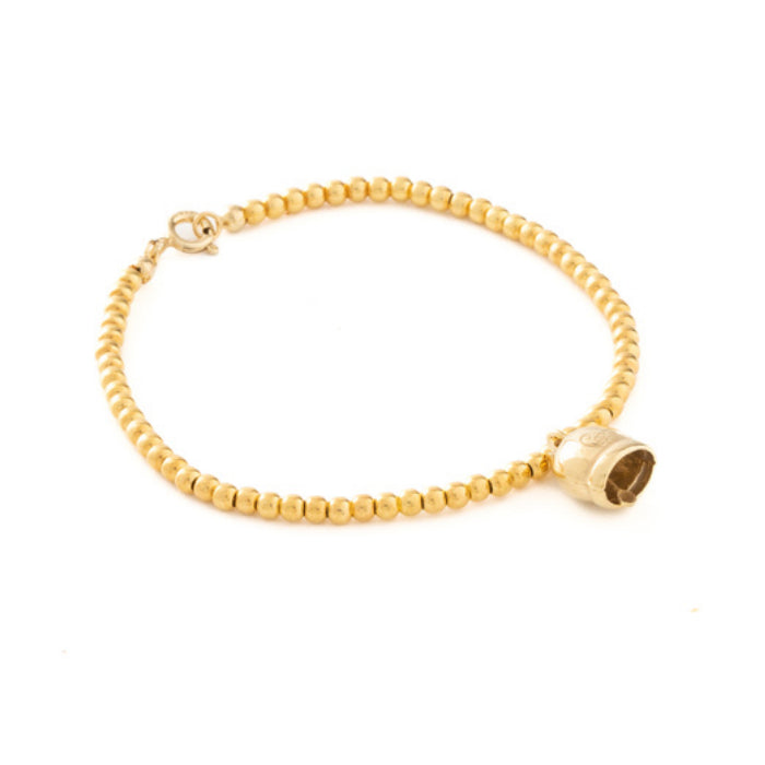 Bracciale La Campanella di Capri Argento Lucido Porta Fortuna BLD2-ORO