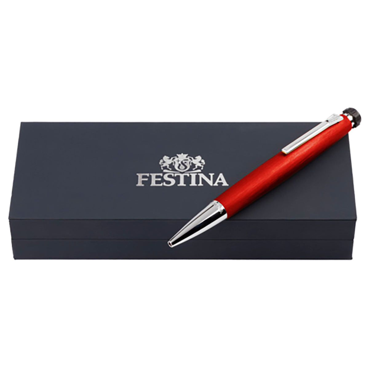 Penna Uomo Festina Acciaio Rossa Satinato Biro FWS4101/P