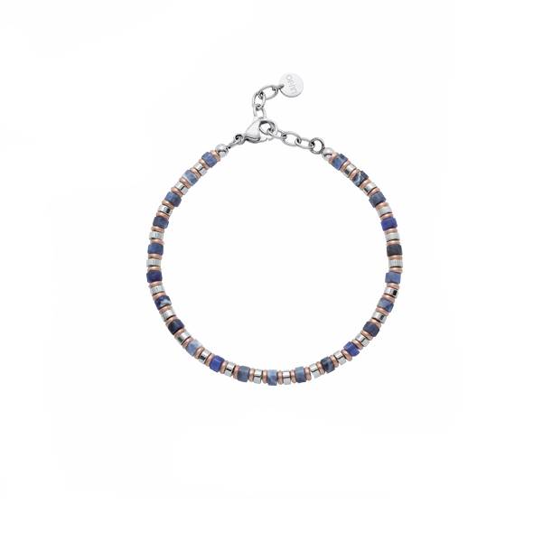 Bracciale Uomo Liu Jo Acciaio Pietre MLJ640